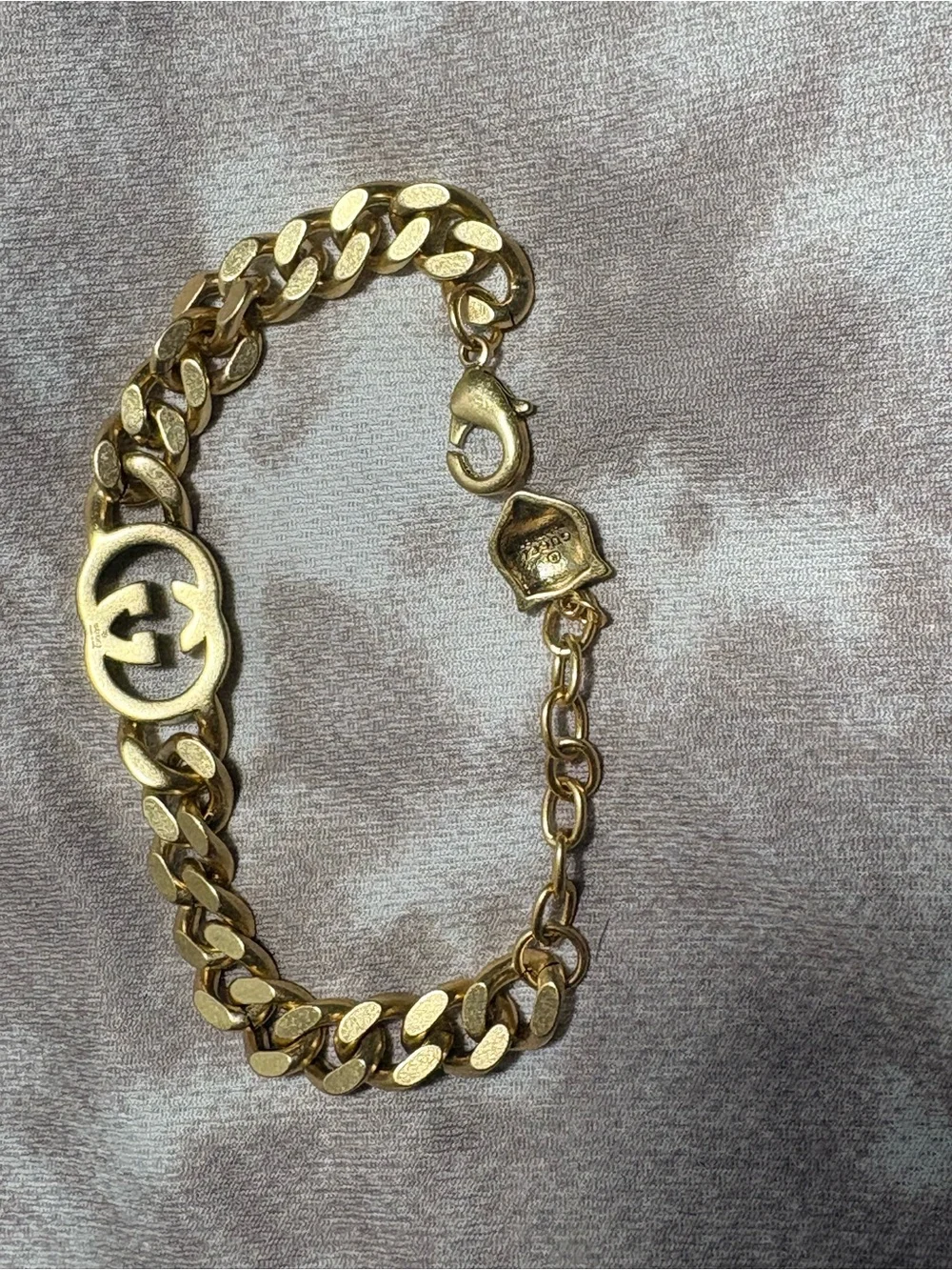 Gucci Green Branded Bracelet with Ribbon and Box
